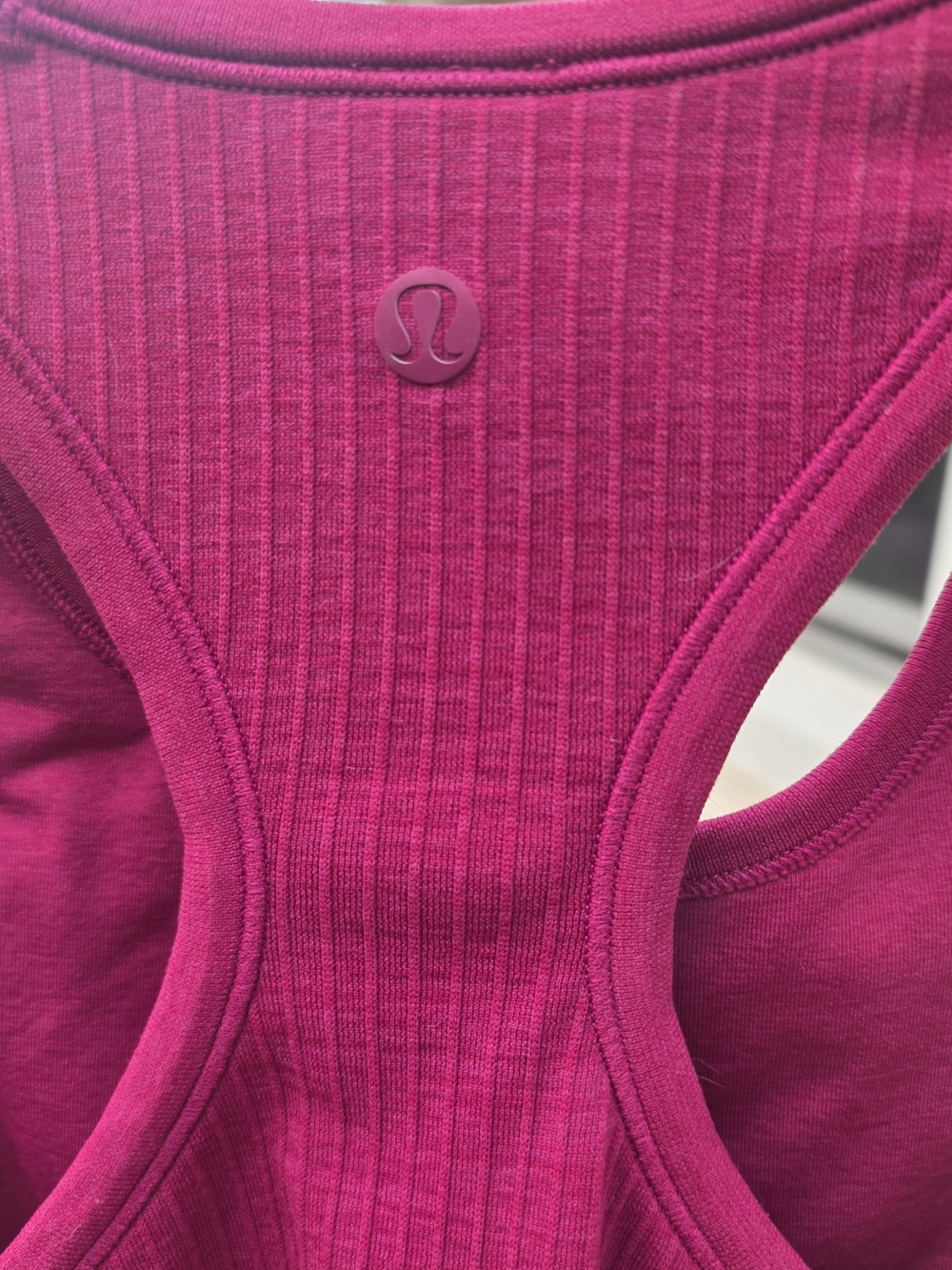 Lululemon Racerback Ribbed Tank - Magenta - Picture 3 of 3